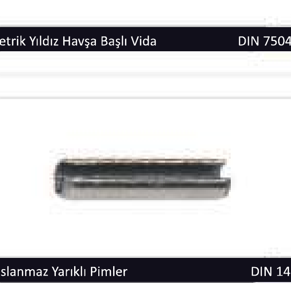 Paslanmaz Yaylı Pim
