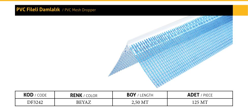 PVC Fileli Damlalık