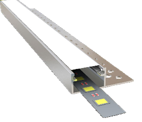 TEK KANATLI TRİMLESS LED PROFİLİ